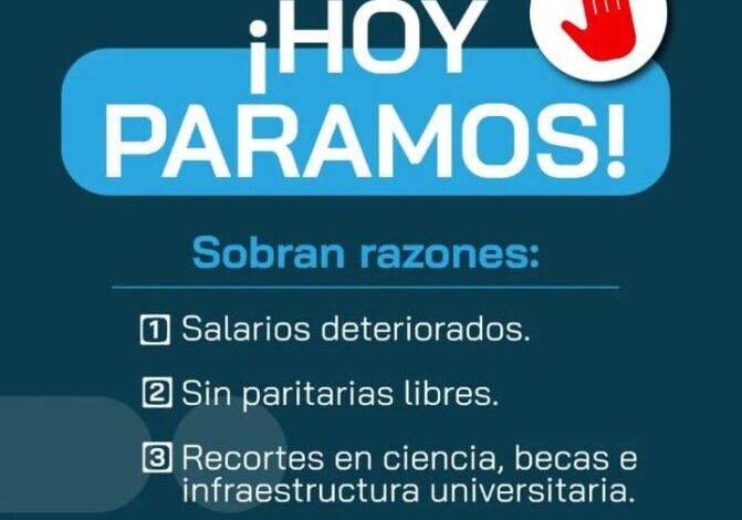 «Impactante respaldo al paro universitario: El 90% de docentes y nodocentes de Villa Mercedes se unen a la protesta»