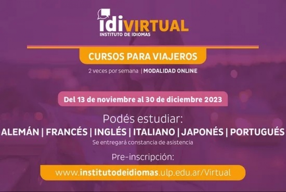 Cursos de idiomas para viajeros, a través de IDI Virtual