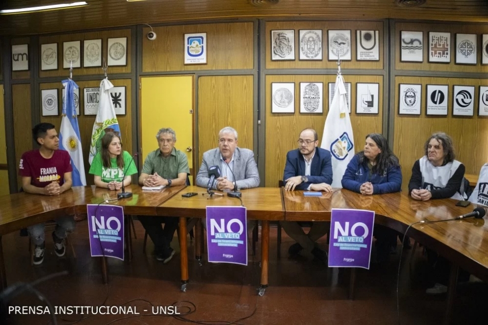 Rector, gremios y estudiantes convocan a la marcha en defensa de la educación pública en San Luis