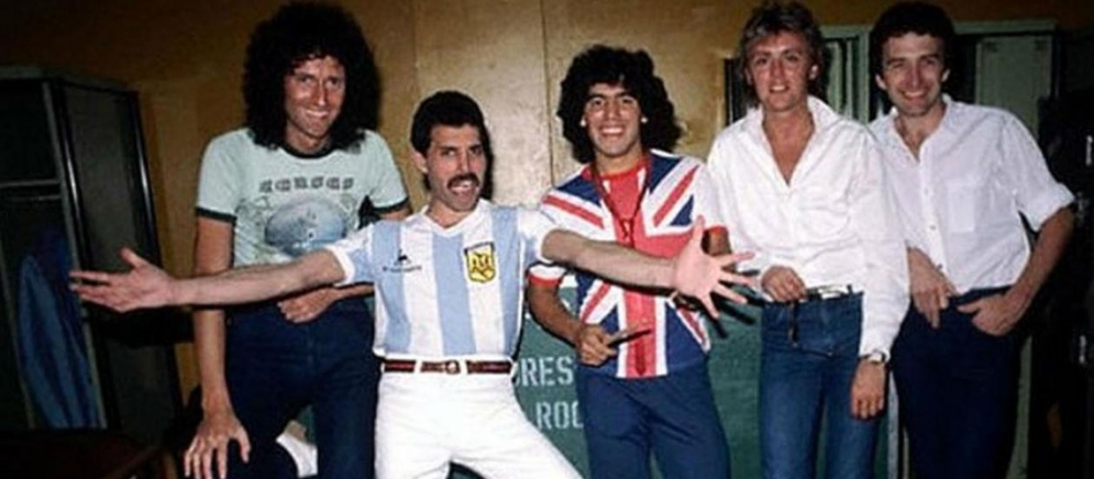 El día que Diego Maradona conoció a Freddie Mercury