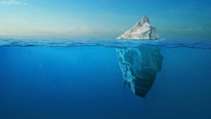 Un iceberg de aguas profundas
