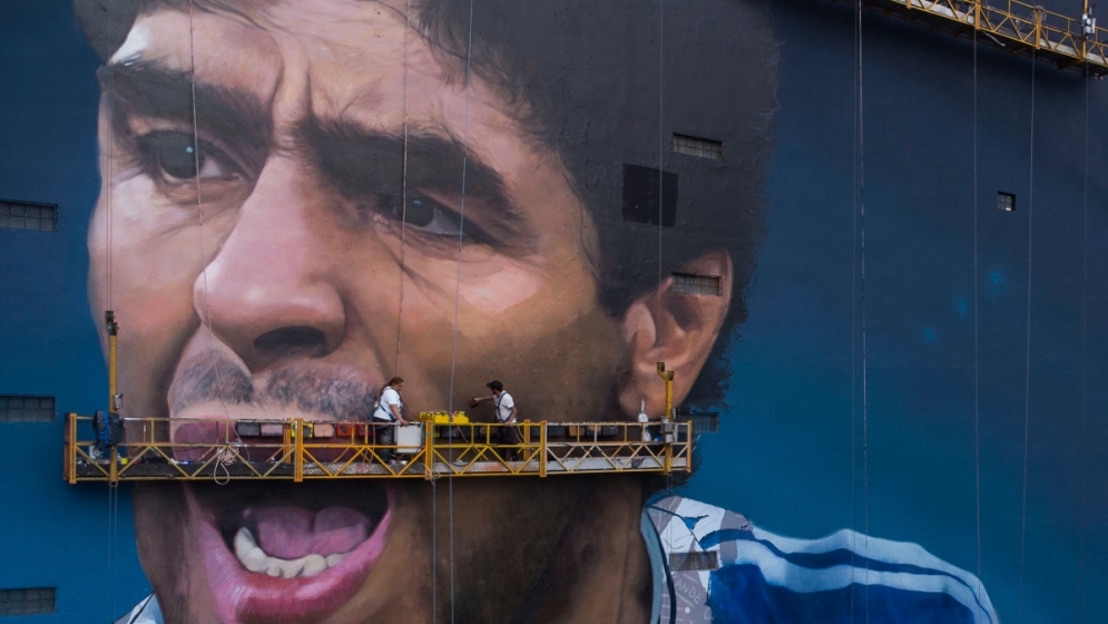 El más grande: Diego tendrá un mega mural en el barrio de Constitución