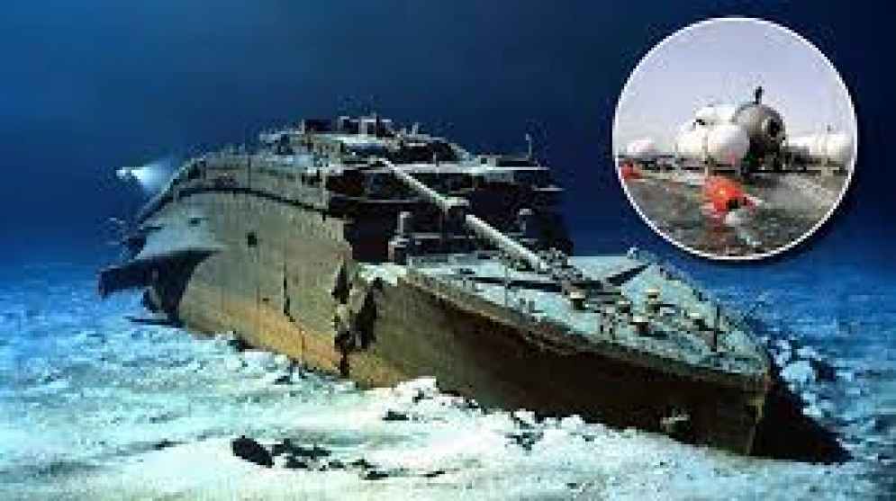 Un submarino que llevaba turistas a ver los restos del Titanic desapareció..